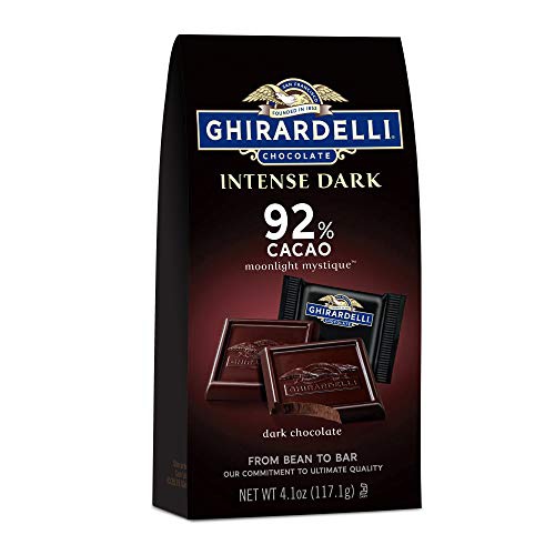  Ghirardelli Intense Dark Chocolate Squares, 92% Cacao Moonlight Mystique, 24.6 Oz (Pack of 6)