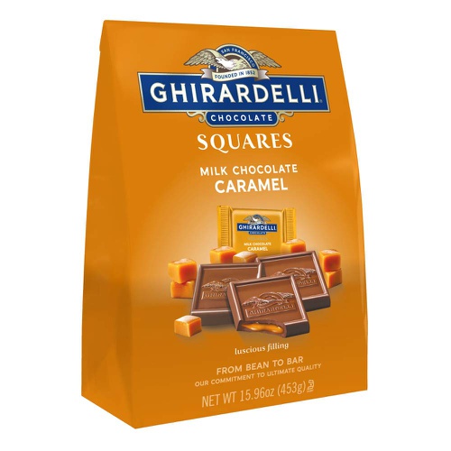  Ghirardelli Milk and Caramel Squares XL Bag, Milk Chocolate Caramel, 15.96 Oz