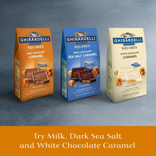  Ghirardelli Milk and Caramel Squares XL Bag, Milk Chocolate Caramel, 15.96 Oz