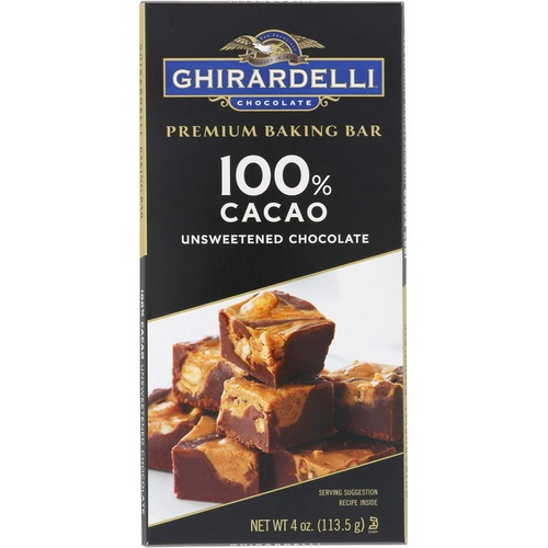  Ghirardelli 100% Cacao Unsweetened Chocolate Baking Bar Case Pack