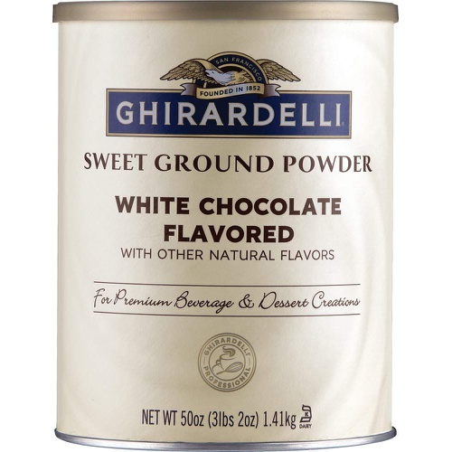  Ghirardelli Chocolate Sweet Ground White Chocolate Flavor Beverage Mix, 50 Ounce Canister