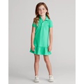 Cotton Mesh Polo Dress