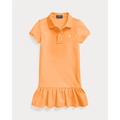 Cotton Mesh Polo Dress