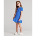 Cotton Mesh Polo Dress