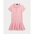 Stretch Mesh Polo Dress