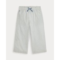 Striped Cotton Madras Pull-On Pant