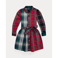 Plaid Cotton Fun Shirtdress