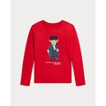 Polo Bear Cotton Jersey Long-Sleeve Tee