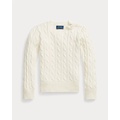 Cable-Knit Cotton Sweater