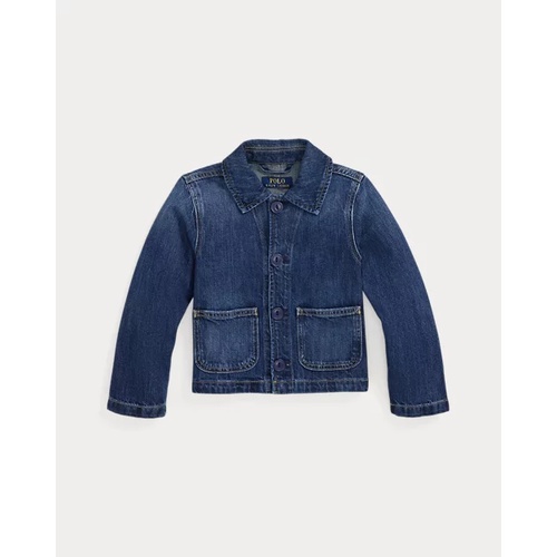 폴로 랄프로렌 Logo Cotton Denim Boxy Jacket