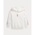 Striped Big Pony French Terry Hoodie