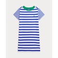 Striped Cotton Jersey Tee Dress