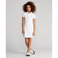 Cotton Mesh Polo Dress