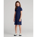 Cotton Mesh Polo Dress