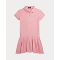 Stretch Mesh Polo Dress