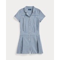 Gingham Cotton Madras Romper