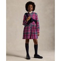 Plaid Cotton Twill Shirtdress