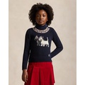 Intarsia-Dog Fair Isle Sweater