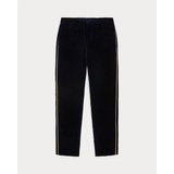 Metallic-Trim Velvet Pant