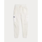 Waffle-Knit Cotton Cargo Jogger Pant