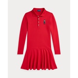 Polo Bear Stretch Mesh Polo Dress