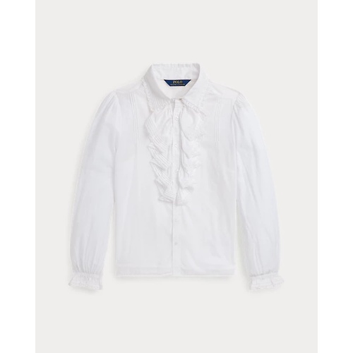 폴로 랄프로렌 Ruffled Cotton Top