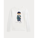 Polo Bear Cotton Jersey Long-Sleeve Tee