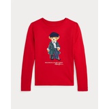 Polo Bear Cotton Jersey Long-Sleeve Tee