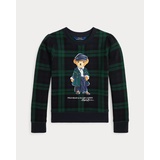 Plaid Polo Bear Fleece Sweatshirt