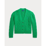 Aran-Knit Cotton Cardigan