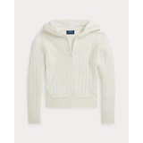 Mini-Cable Cotton Full-Zip Hoodie