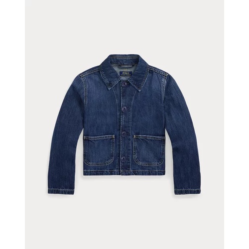 폴로 랄프로렌 Logo Cotton Denim Boxy Jacket