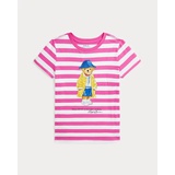 Striped Polo Bear Cotton Jersey Tee