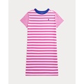 Striped Cotton Jersey Tee Dress