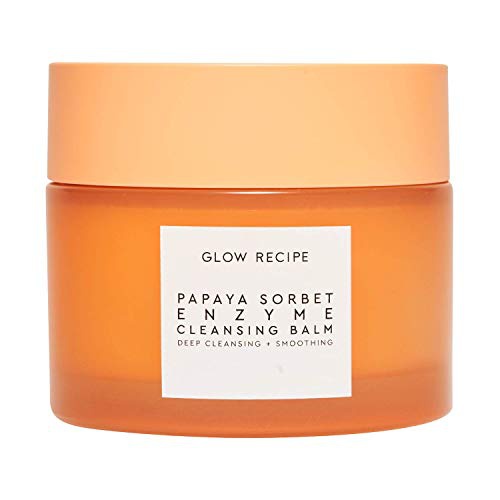  Glow Recipe Papaya Cleansing Balm - Exfoliating Balm + Makeup Remover with Papaya Seed Oil + Blueberry Extract for Clean, Soft, Glowing Skin (100ml / 3.4 fl oz)