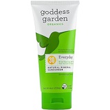 Goddess Garden Organics SPF 30 Everyday Natural Mineral Sunscreen Lotion for Sensitive Skin (6 Ounce Tube) Reef Safe, Water Resistant, Vegan, Leaping Bunny Certified Cruelty-Free,