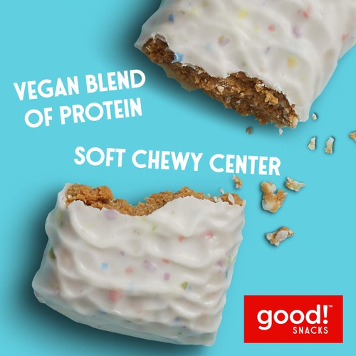  good! Snacks Vegan Chocolate Peanut Butter Protein Bar | Gluten-Free, Plant Based, Low Sugar, Kosher, Soy Free, Non GMO | 15g Protein (12 Bars)