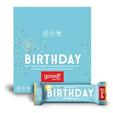 good! Snacks Vegan Birthday Cake Protein Bar | Gluten-Free, Plant Based, Low Sugar, Kosher, Soy Free, Non GMO | 15g Protein (12 Bars)