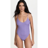 Good American Smocked One-Piece Swimsuit