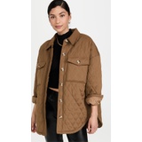 Good American Essentials Quilted Sherpa Shacket