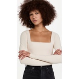 Good American Essentials Square Neck Long Sleeve
