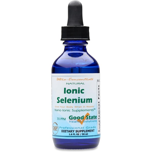  (Glass Bottle) Good State Liquid Ionic Selenium Ultra Concentrate (10 Drops Equals 70 mcg - 100 Servings per Bottle)