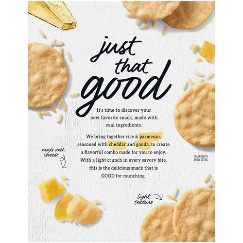  Good Thins Three Cheese Rice & Cheese Snacks Gluten Free Crackers, 6 - 3.5 oz Boxes