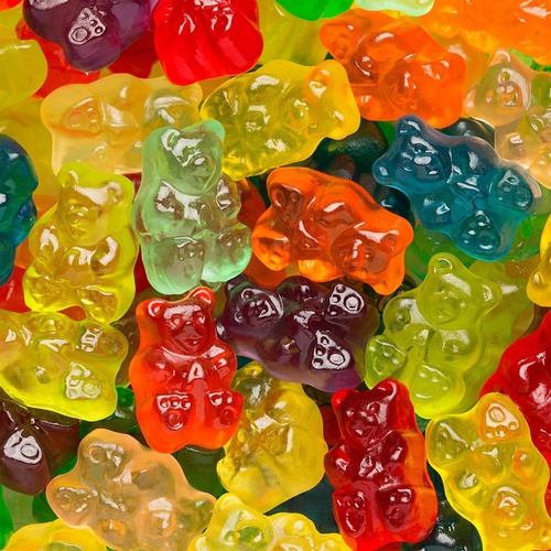  Gourmet Nut Gummy Bears Candy, Fat-Free, Gluten-Free, 12 Deliciously Fruity Flavors, 9 Oz