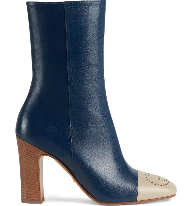 구찌 Gucci Hills Logo Bootie_OATMEAL/ BLUE AGATA