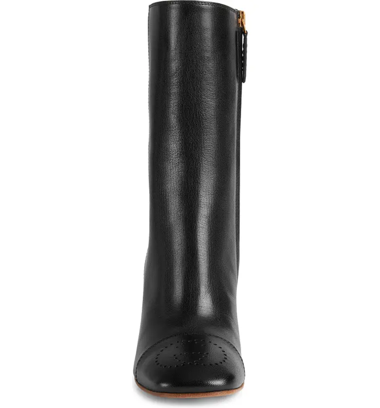 구찌 Gucci Hills Logo Bootie_NERO