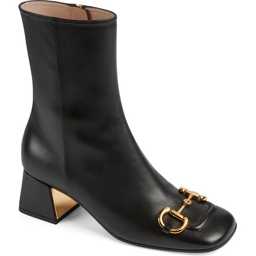 구찌 Gucci Baby Horsebit Bootie_BLACK