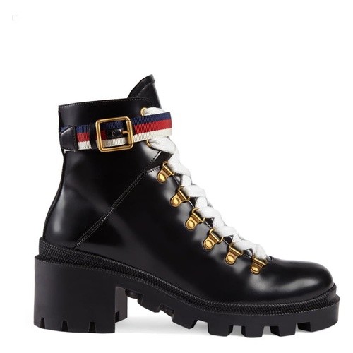 구찌 Gucci Trip Lug Sole Combat Boot_BLACK LEATHER