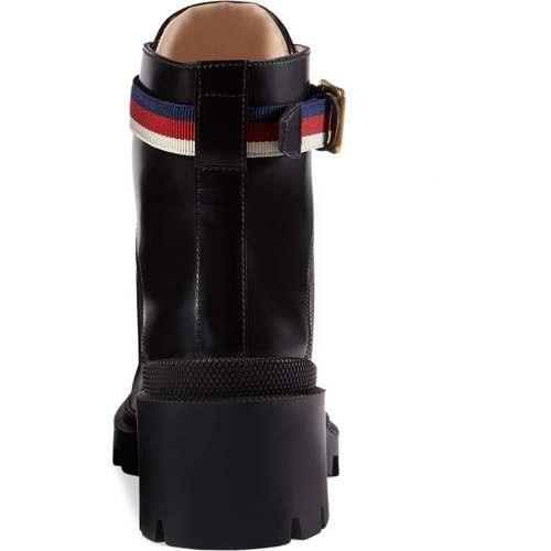 구찌 Gucci Trip Lug Sole Combat Boot_BLACK LEATHER