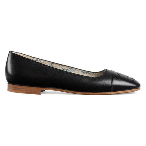 구찌 Gucci Hills Logo Ballet Flat_NERO